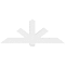 Ekena Millwork Kennewick Architectural Grade PVC Gable Bracket, 72"W x 27"H x 4"D x 6"F, 9/12 Pitch GBP072X27X0406KEN00 - alternate 4